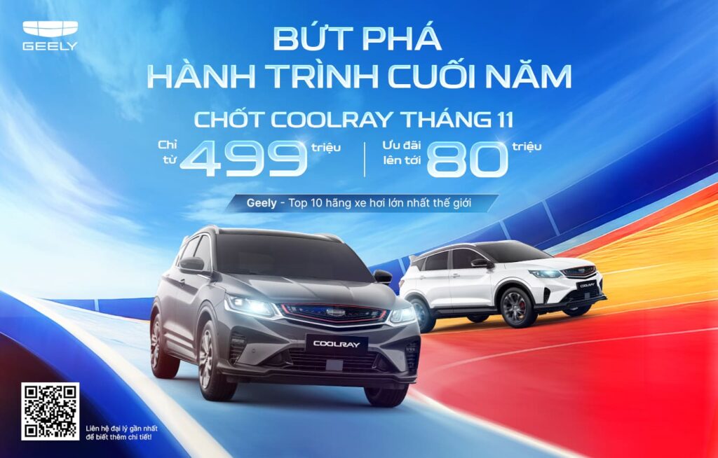 BỨT PHÁ HÀNH TRÌNH CUỐI NĂM – ƯU ĐÃI ĐẶC BIỆT THÁNG 11 TỪ GEELY VIỆT NAM
