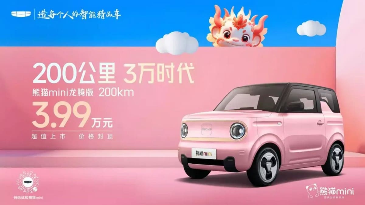 Geely cho ra mắt phiên bản Panda MiniEV Dragon Edition