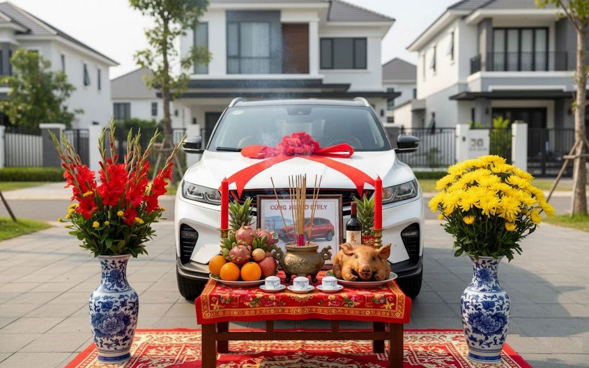 Hướng dẫn cúng xe ô tô trong năm 2025