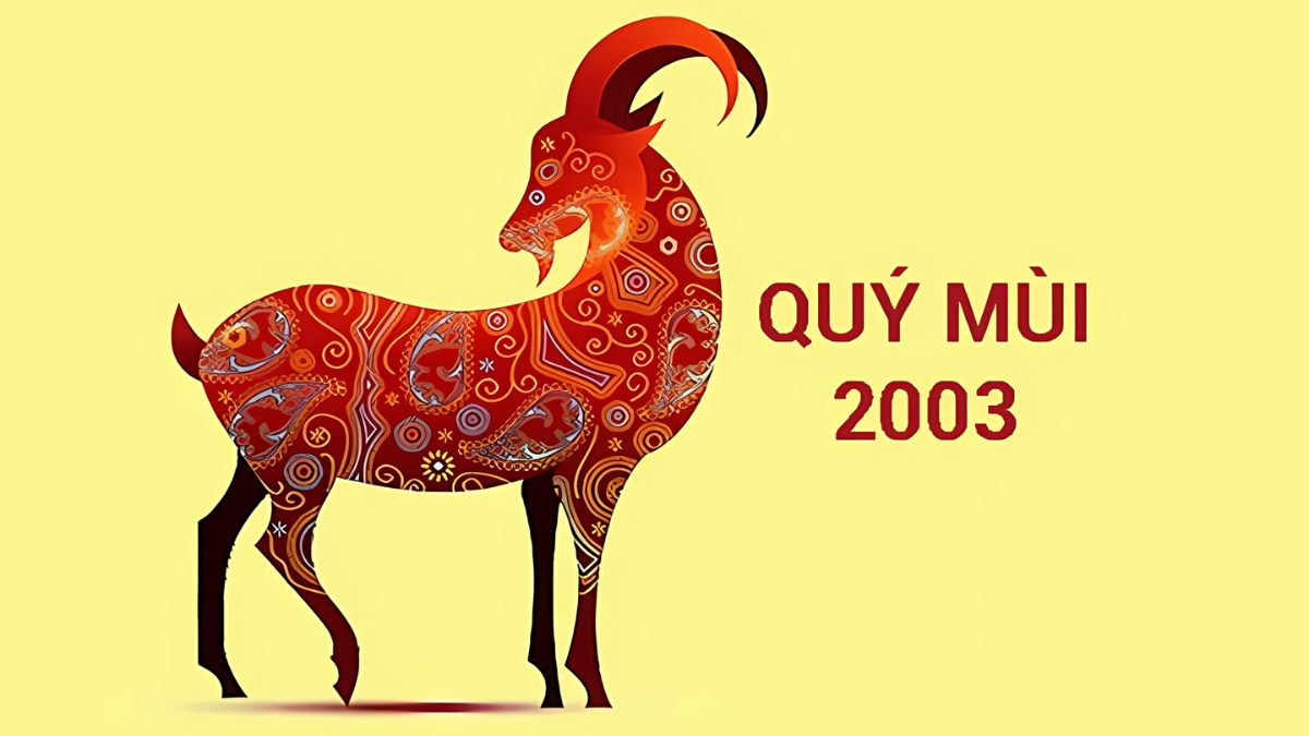 Người sinh năm 2003 (Quý Mùi) thuộc mệnh Mộc, cụ thể là nạp âm Dương Liễu Mộc