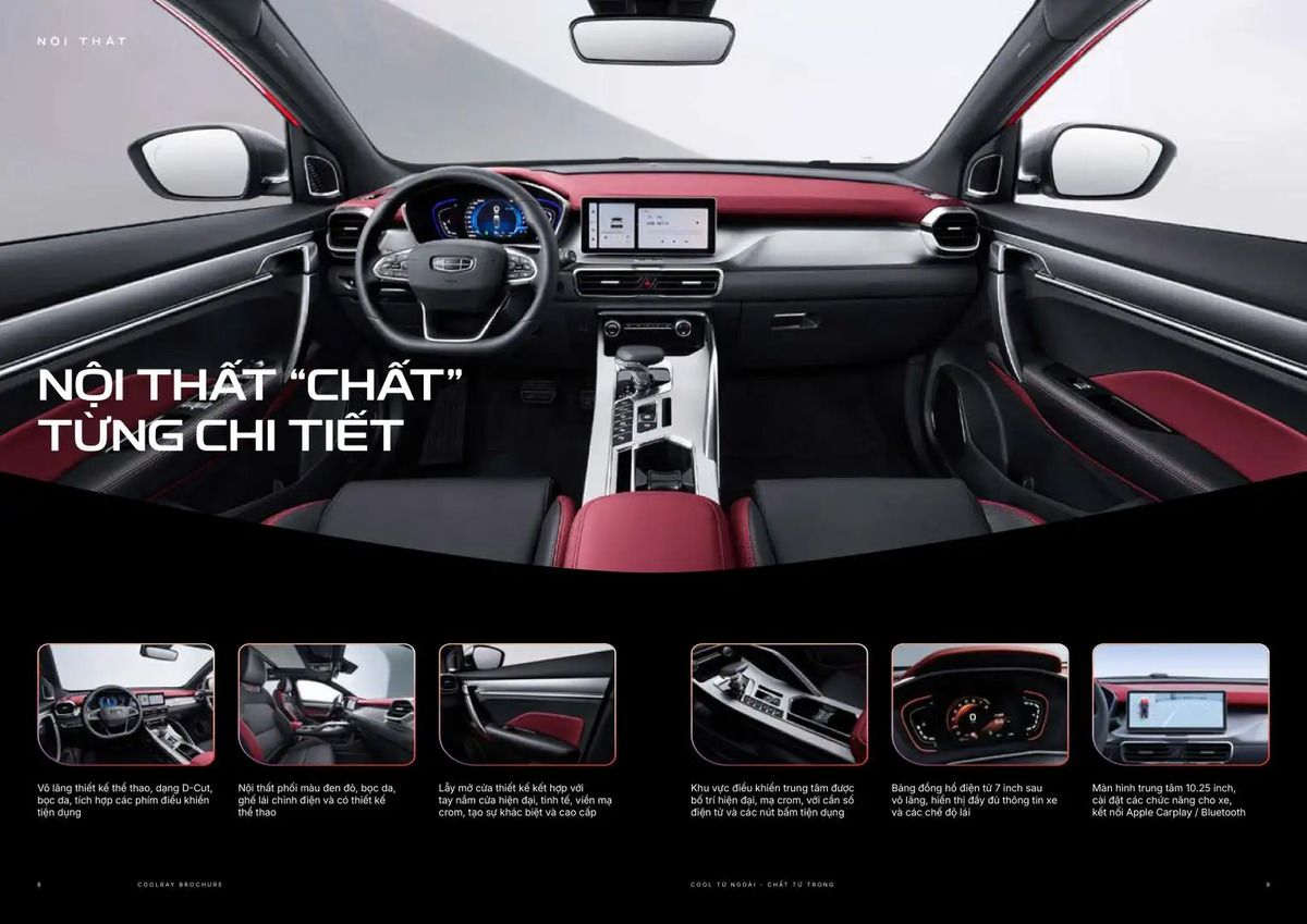 Trang bị xe Geely – Hiện đại, an toàn và tiện nghi cho người Việt 1 Nội thất và tiện nghi hiện đại trên các dòng xe Geely