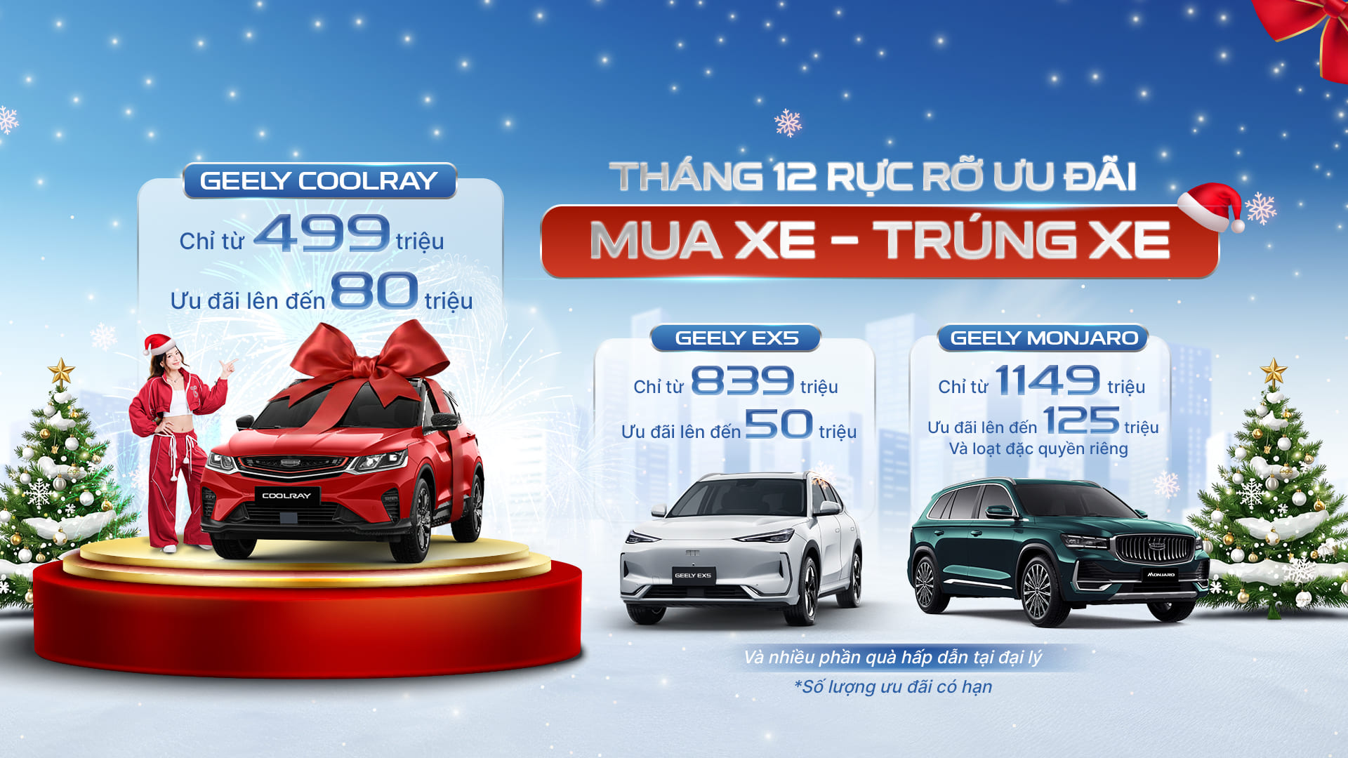 Ưu đãi tháng 12 của Geely