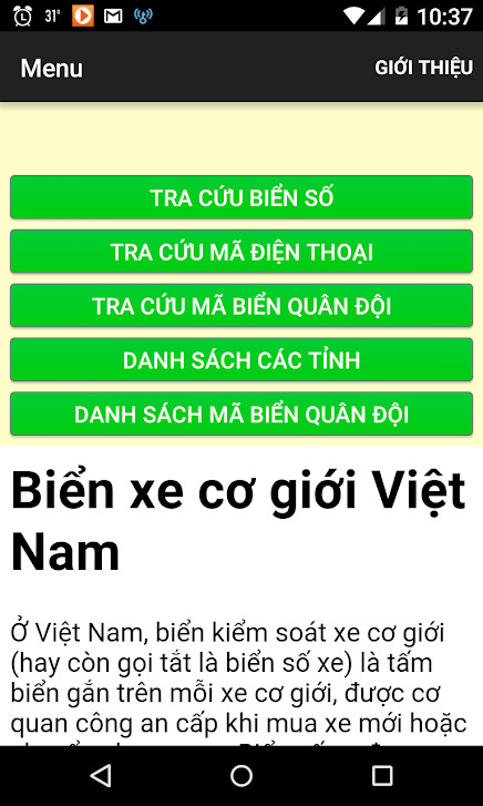 App tra biển số xe – Biển số xe