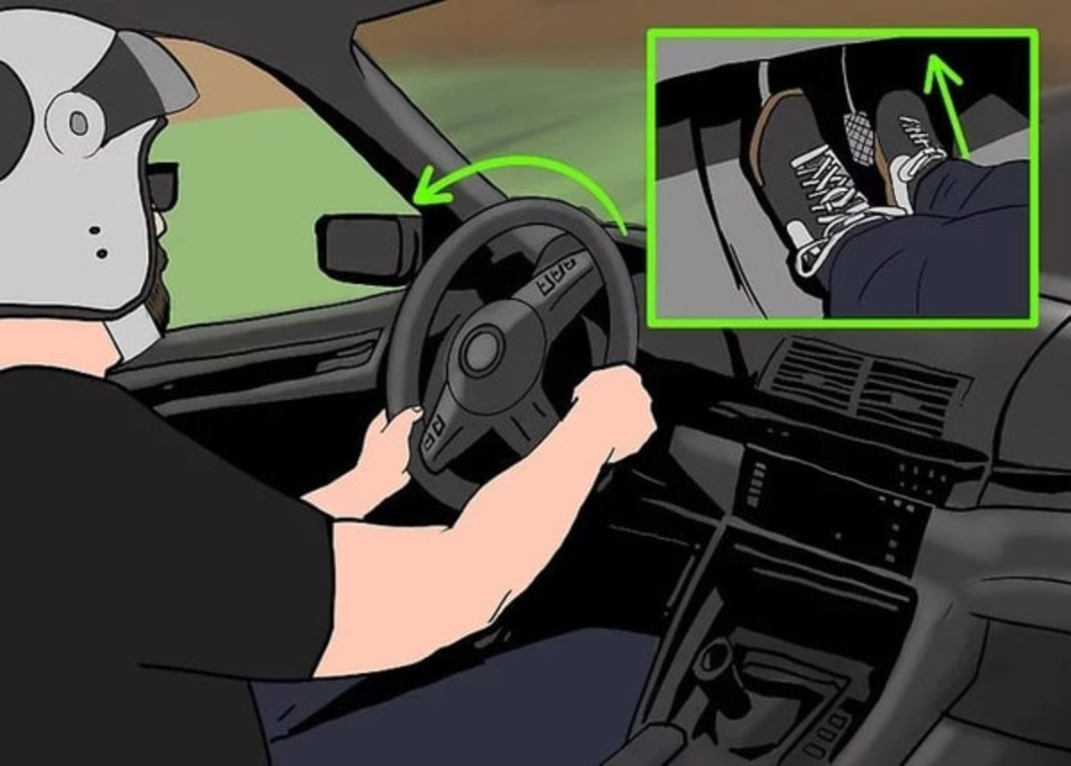 Drift xe dựa vào phanh