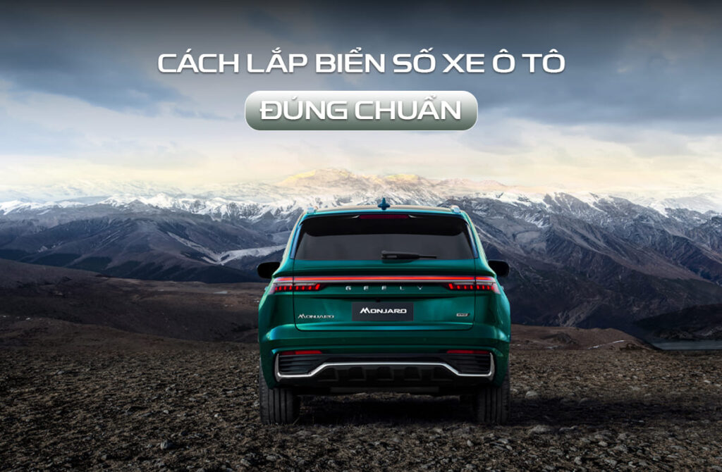 cách lắp biển số xe ô tô