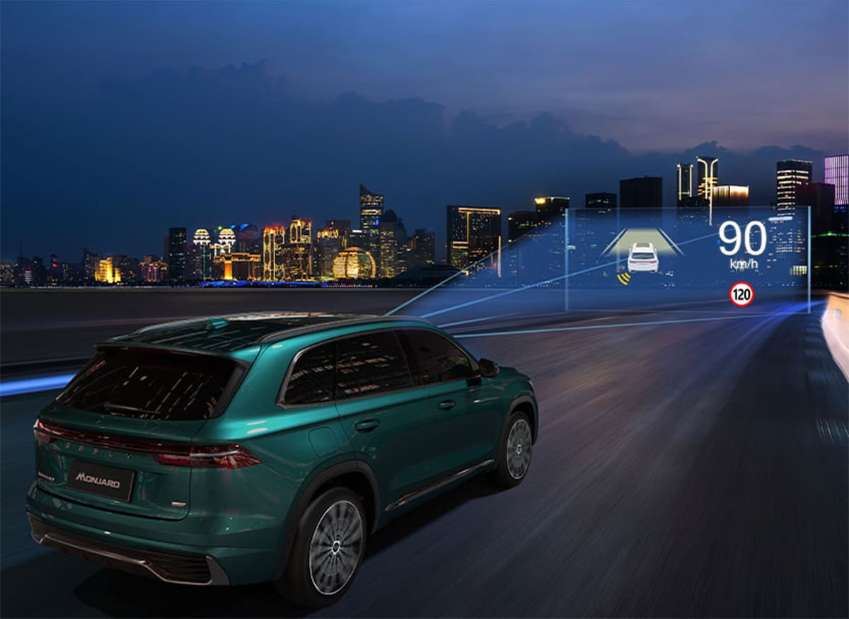 Hệ thống AEB trên xe Geely có hoạt động ở tốc độ cao