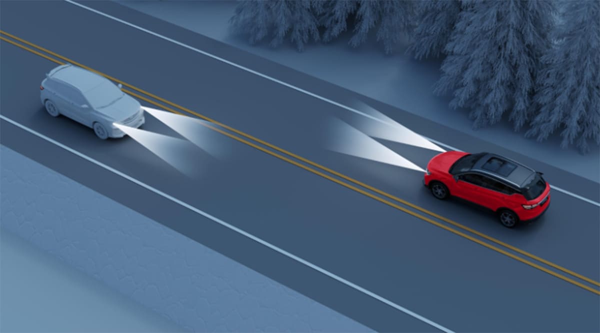 Hệ thống điều khiển đèn pha thông minh (IHBC) – Geely Coolray