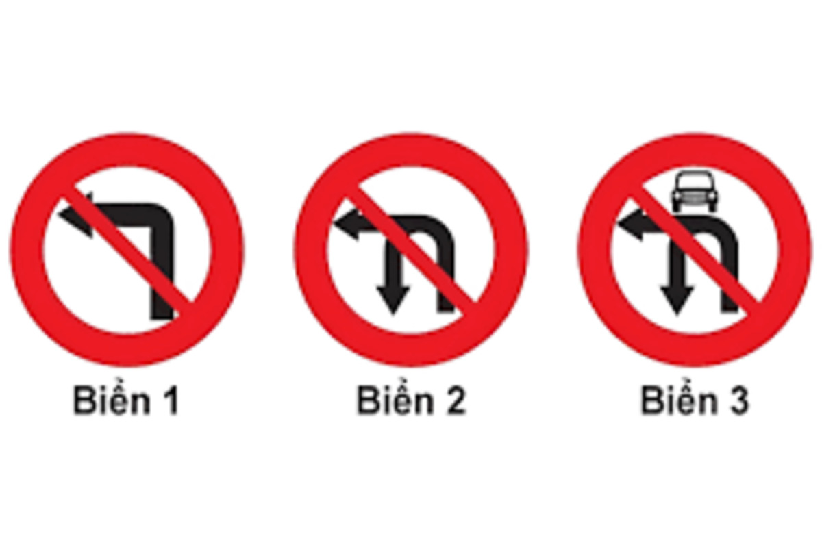 nhom bien bao cam huong di va hanh vi Nhóm biển báo cấm hướng đi và hành vi