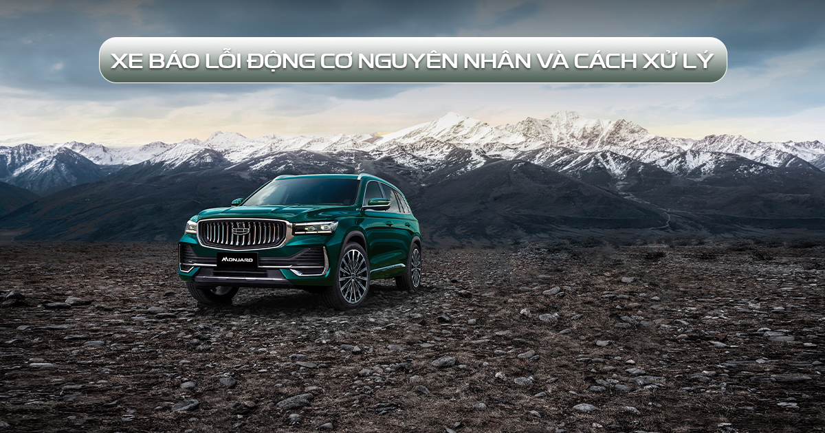xe báo lỗi động cơ